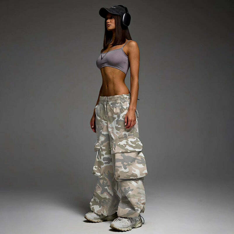 Cute Y2K Cargo Skirt with Grunge Aesthetic and Coquette Style - Pastel Goth Fashion for Women