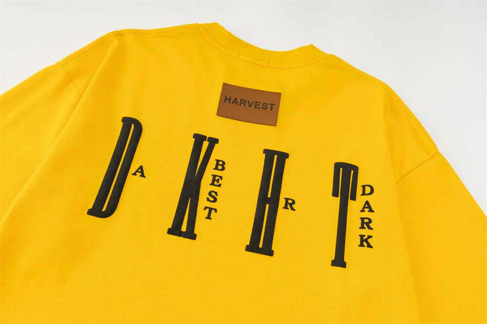 DARK HARVEST 'DKHST' Logo Tee - Y2K Aesthetic Fashion, Grunge & Coquette Vibes