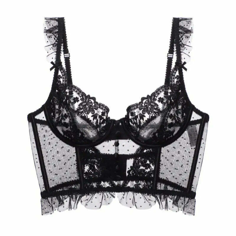 Delicate Dreams Lace Corset - Y2K Fashion Statement with Coquette Aesthetic & Grunge Style