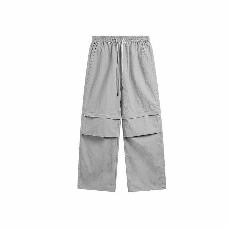 Detachable Waterproof Nylon Shorts/Trousers for Y2K Fashion Enthusiasts