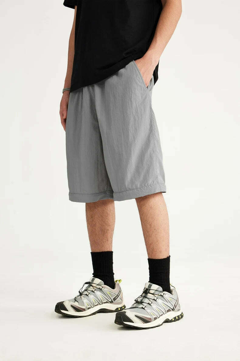 Detachable Waterproof Nylon Shorts/Trousers for Y2K Fashion Enthusiasts