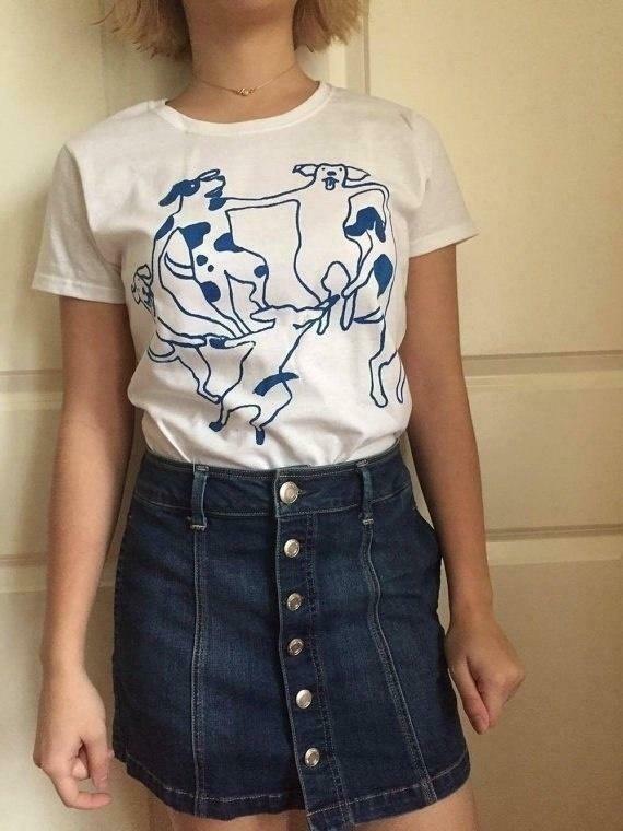 Dogs Dance Graphic Tee - Y2K Fashion Statement with Coquette Aesthetic & Grunge Vibes