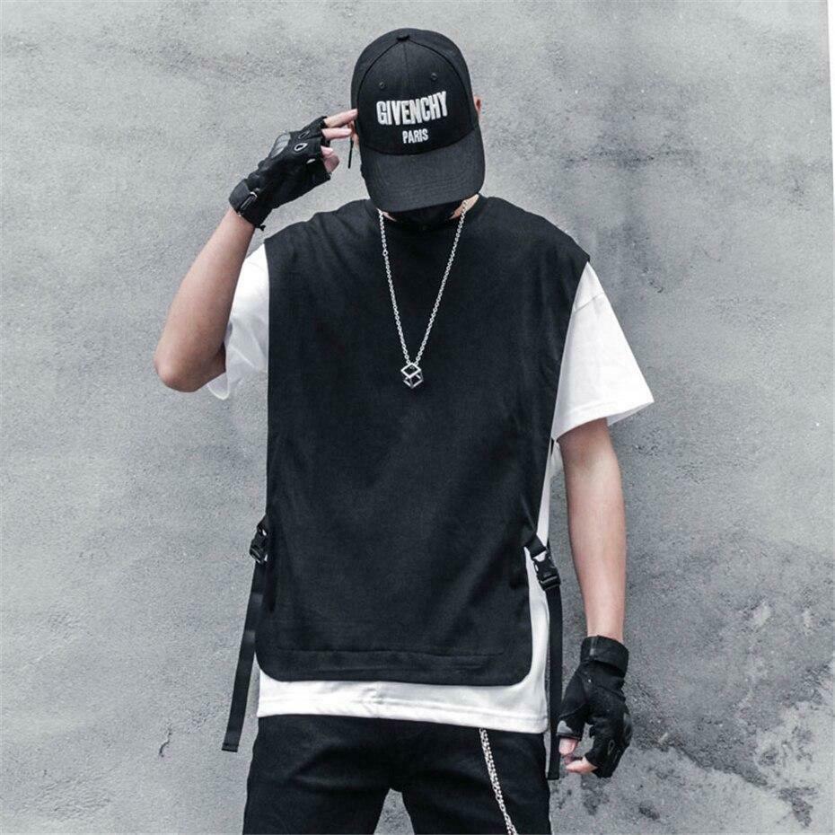 Double Layer Strapped T-Shirt: Y2K Fashion with Coquette & Grunge Aesthetics