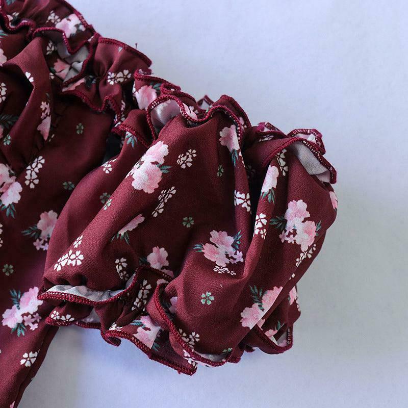 Edel Cottagecore Ruffle Floral Dress - Vintage Y2K Fashion with Coquette Aesthetic