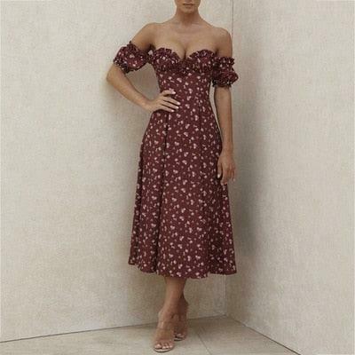 Edel Cottagecore Ruffle Floral Dress - Vintage Y2K Fashion with Coquette Aesthetic