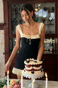 Ethereal Poise Mini Dress: Y2K Fashion with Coquette Aesthetic and Grunge Style