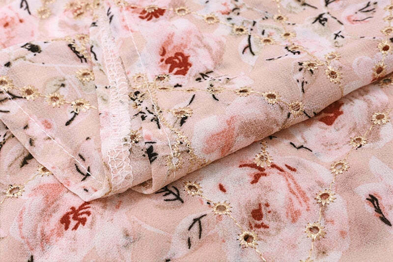 Flamingo Pink Floral Elegance Y2K Dress - Coquette Aesthetic for Women's Fashion