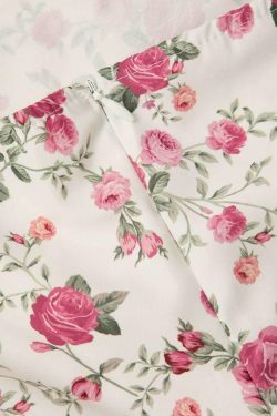 Floral Print Pleated Mini Dress: Y2K Fashion Strapless Coquette Aesthetic Outfit