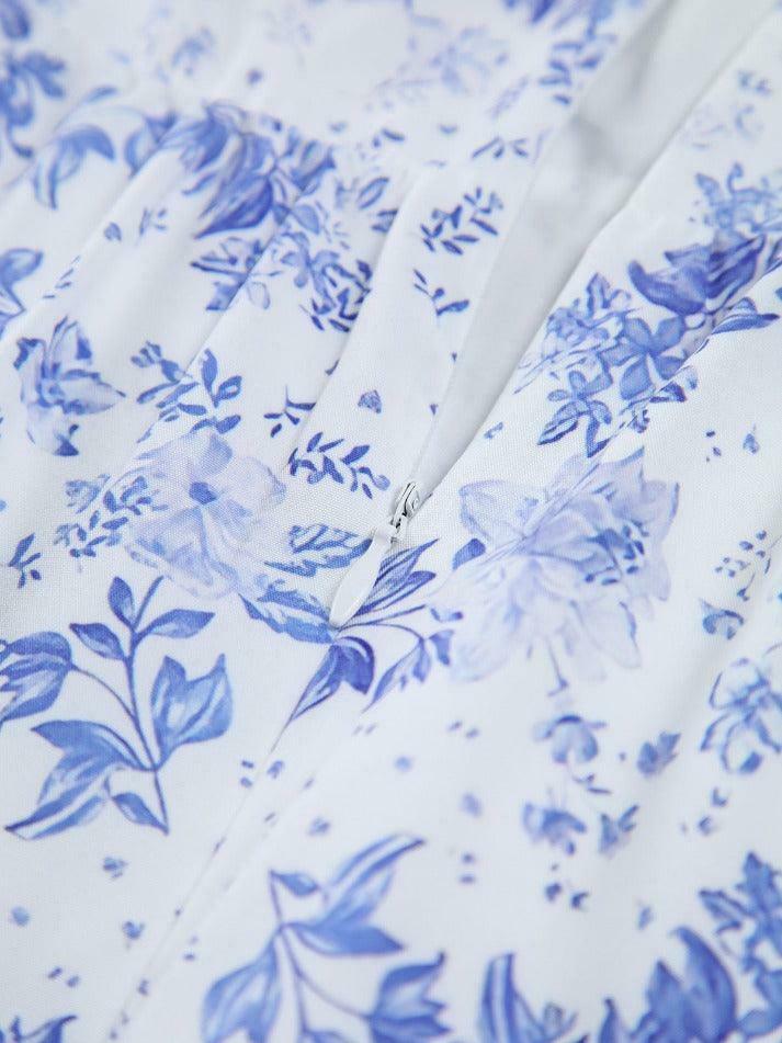 Floral Zippered Dress with Pockets - Y2K Fashion Statement Piece for Women