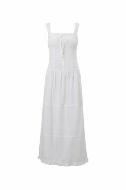 French Pleated Lace Up Layered Midi Dress in Coquette Aesthetic for Women's Y2K Fashion