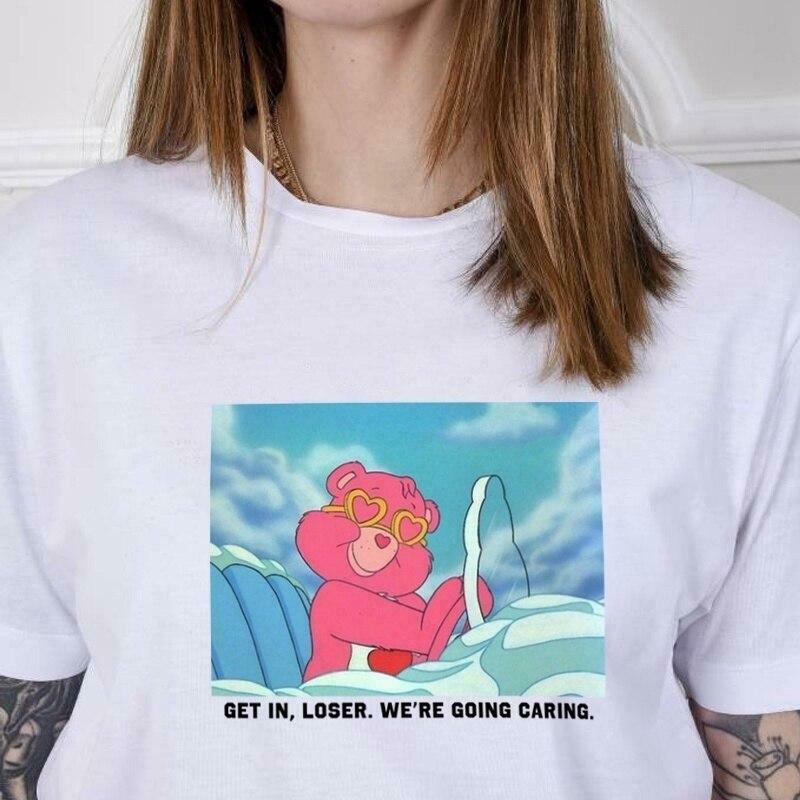 Get In Loser We're Going Caring Y2K Aesthetic Unisex T-Shirt