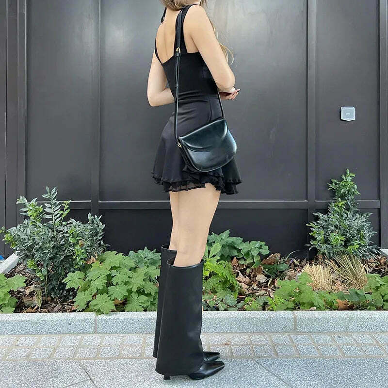 Gothic Elegance Mini Dress: Y2K Fashion with Coquette Aesthetic & Grunge Style