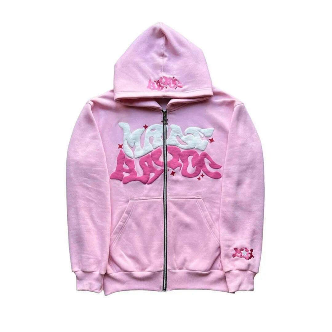 Graffiti Groove Urban Hoodie - Y2K Aesthetic Streetwear for Women