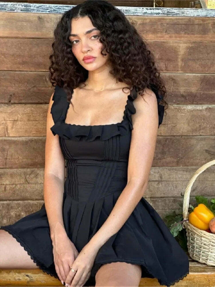 Grunge Aesthetic Deep Dive Diva Corset Mini Dress - Y2K Fashion Statement Piece