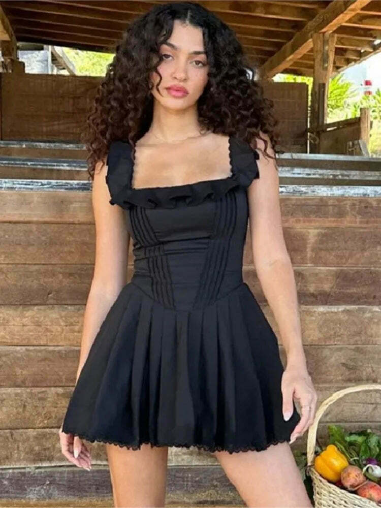 Grunge Aesthetic Deep Dive Diva Corset Mini Dress - Y2K Fashion Statement Piece
