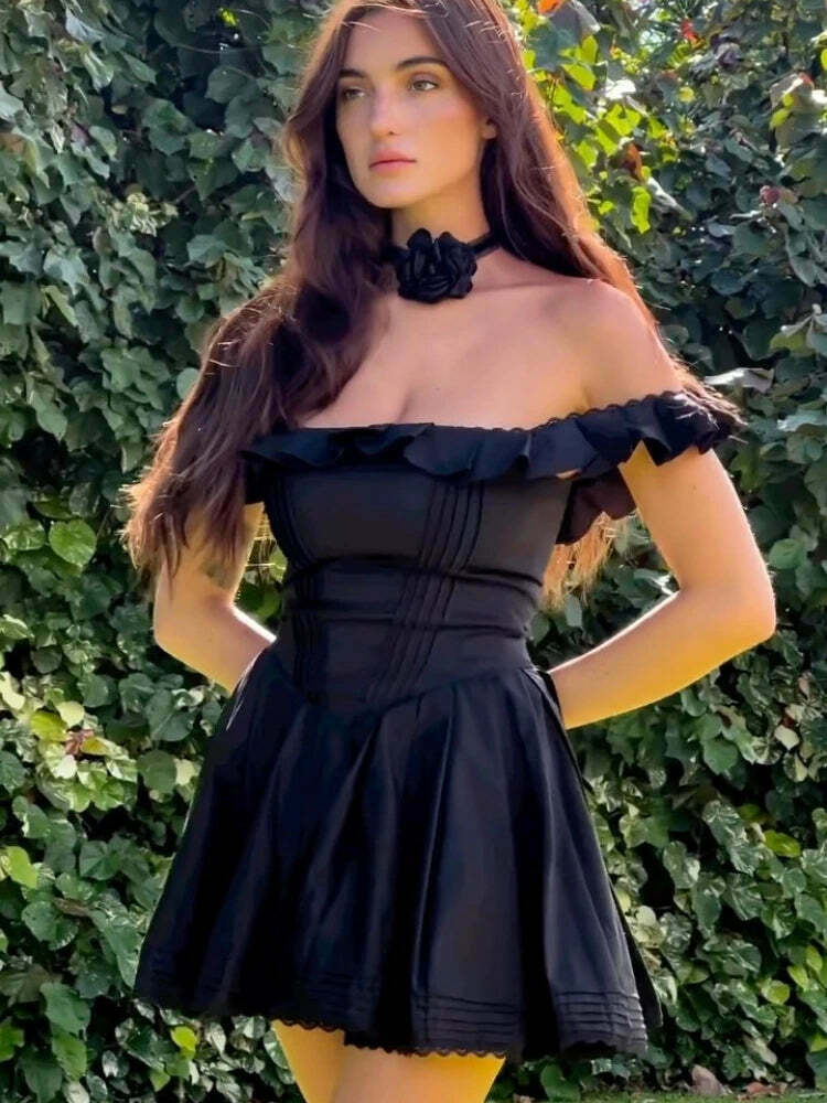 Grunge Aesthetic Deep Dive Diva Corset Mini Dress - Y2K Fashion Statement Piece