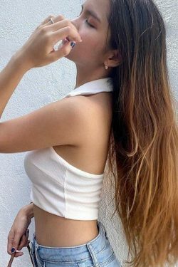 Harper White Collar Top - Y2K Fashion with Coquette Aesthetic, Grunge Style, and Pastel Goth Vibes