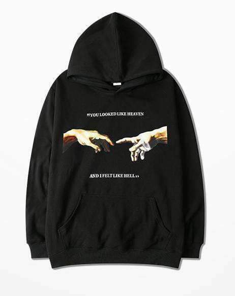 Heavenly Hell: Y2K Aesthetic Hoodies - Coquette Style, Grunge Fashion, Cute Tops, Pastel Goth