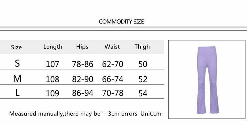 I Purple U' Aesthetic Flared Bottom Pants - Y2K Fashion Statement for Women