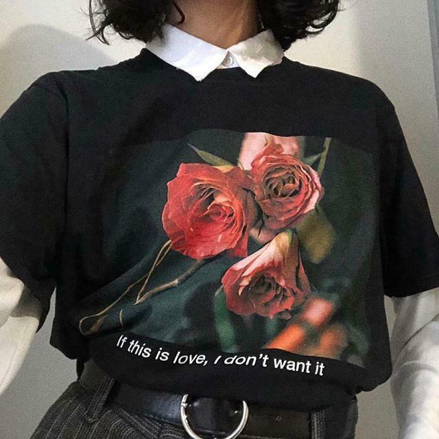 If This Is Love, I Don't Want It Y2K Aesthetic T-Shirt