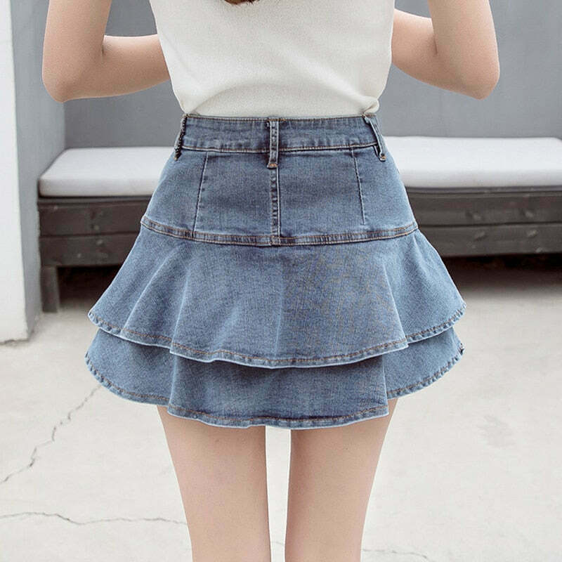 Indie Casual Mini Skirt - Y2K Fashion with Coquette Aesthetic, Grunge Style, and Pastel Goth Vibes