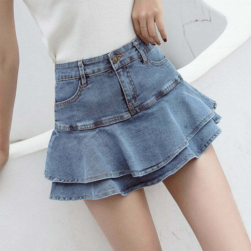 Indie Casual Mini Skirt - Y2K Fashion with Coquette Aesthetic, Grunge Style, and Pastel Goth Vibes