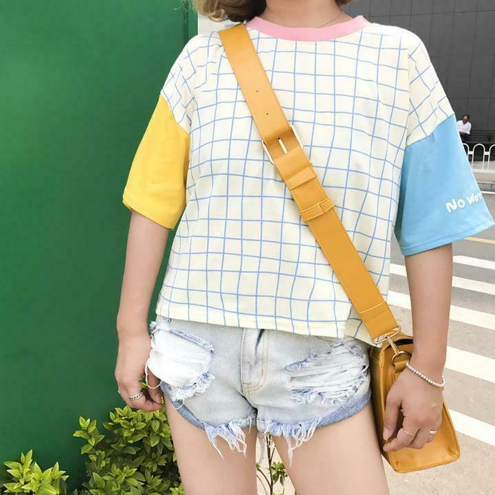 Kawaii Harajuku Style T-Shirt for Y2K Fashion Enthusiasts with Coquette and Grunge Aesthetic Vibe