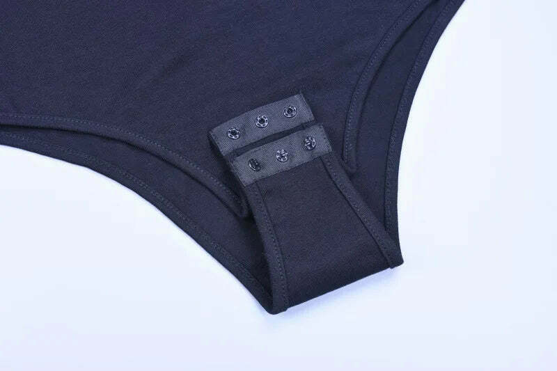 Keilani One Shoulder Bodysuit - Y2K Fashion Top for Coquette Aesthetic with a Touch of Grunge Style