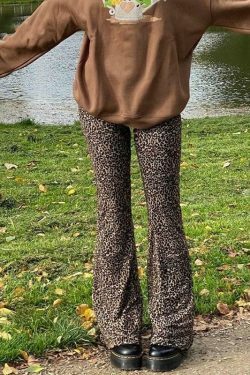 Leopard Pants: Y2K Fashion Statement with Coquette Aesthetic and Grunge Style