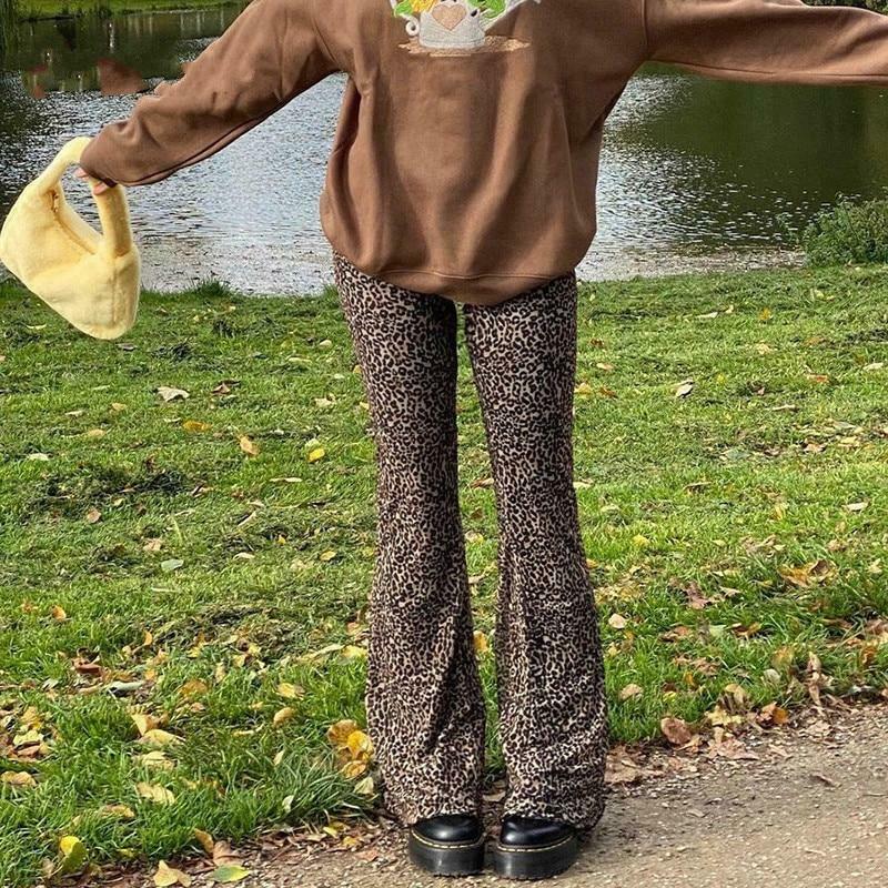 Leopard Pants: Y2K Fashion Statement with Coquette Aesthetic and Grunge Style