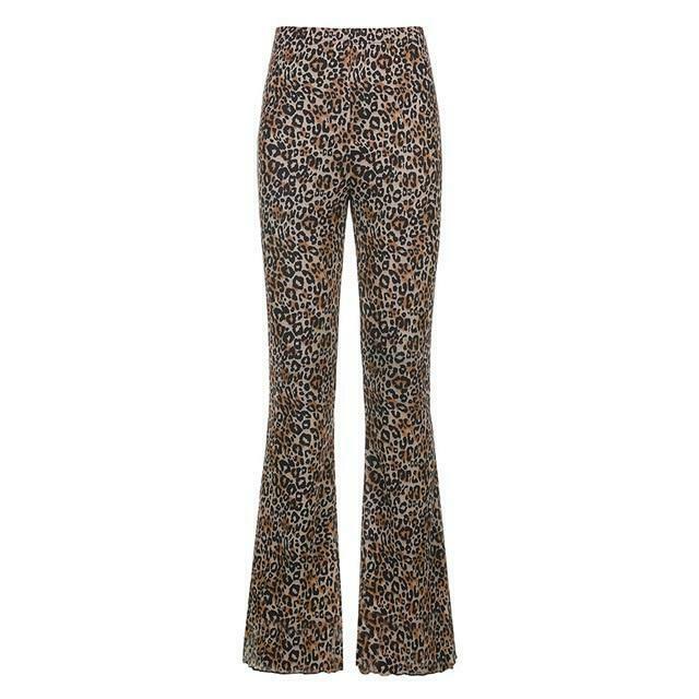 Leopard Pants: Y2K Fashion Statement with Coquette Aesthetic and Grunge Style
