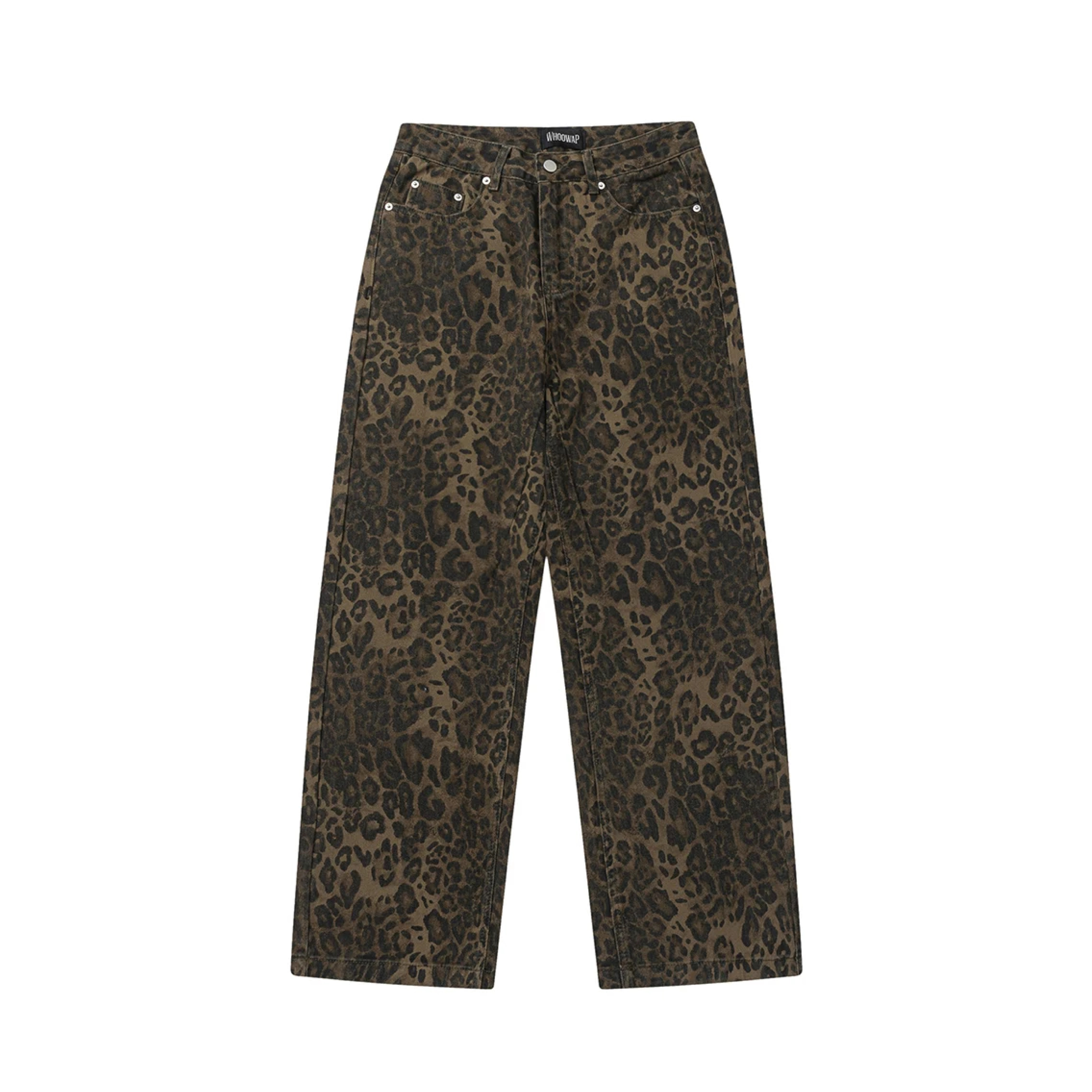 Leopard Print Jeans: Y2K Fashion Statement with Coquette Aesthetic and Grunge Style
