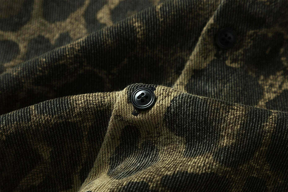 Leopard Print Overshirt - Y2K Fashion with Coquette Aesthetic Twist