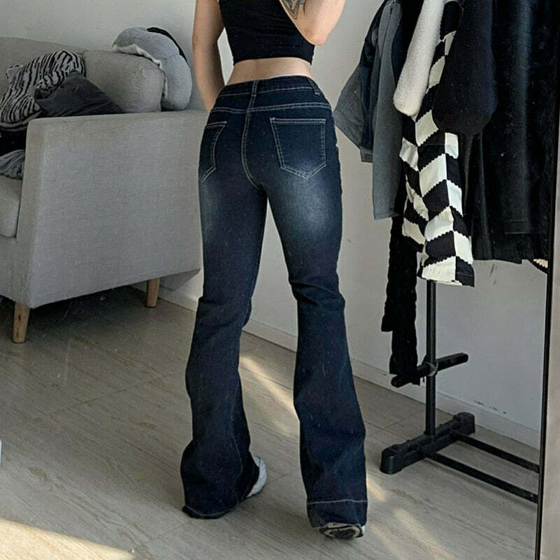 Luna Lit Low Waist Denim: Y2K Fashion Cargo Skirt for Coquette Aesthetic with Grunge Style