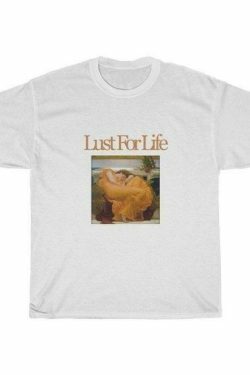 Lust For Life Y2K Aesthetic T-Shirt: Coquette & Grunge Style, Cute Tops & Cargo Skirt