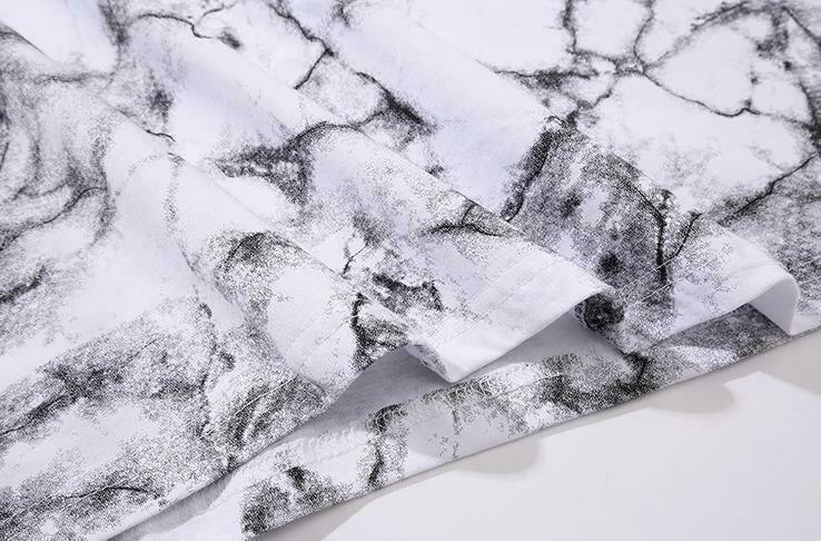 Marbled Death Metal Graphic Tee - Y2K Fashion Aesthetic Shirt for Women