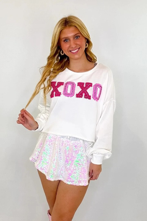 Marshmallow Dream Embroidered Pullover - Coquette Aesthetic Y2K Fashion for Women