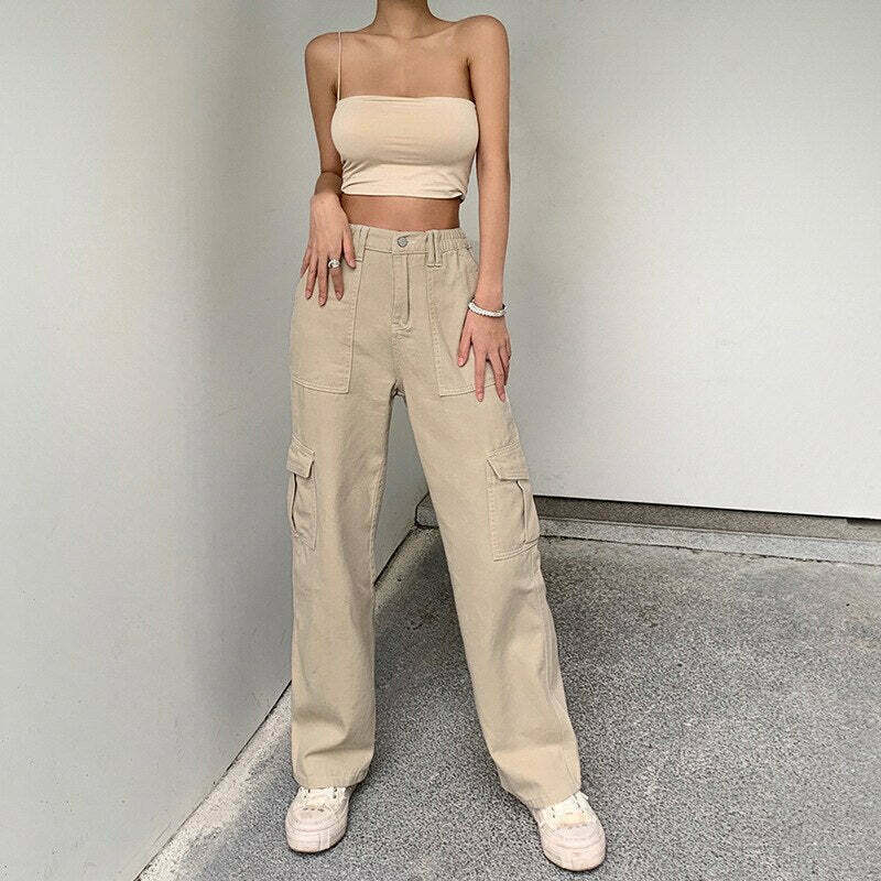 Nomad Chic Cargo Pant: Y2K Fashion with Coquette Aesthetic, Grunge Style, and Pastel Goth Vibes