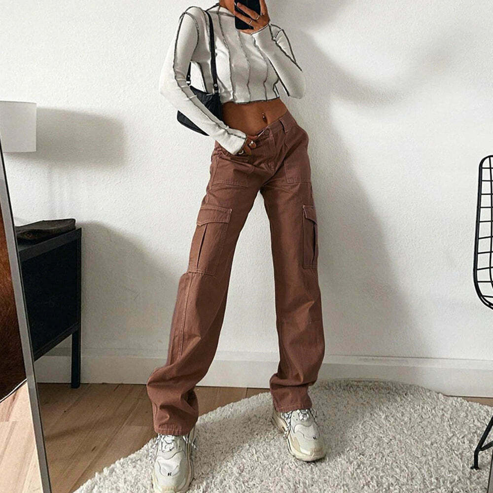 Nomad Chic Cargo Pant: Y2K Fashion with Coquette Aesthetic, Grunge Style, and Pastel Goth Vibes