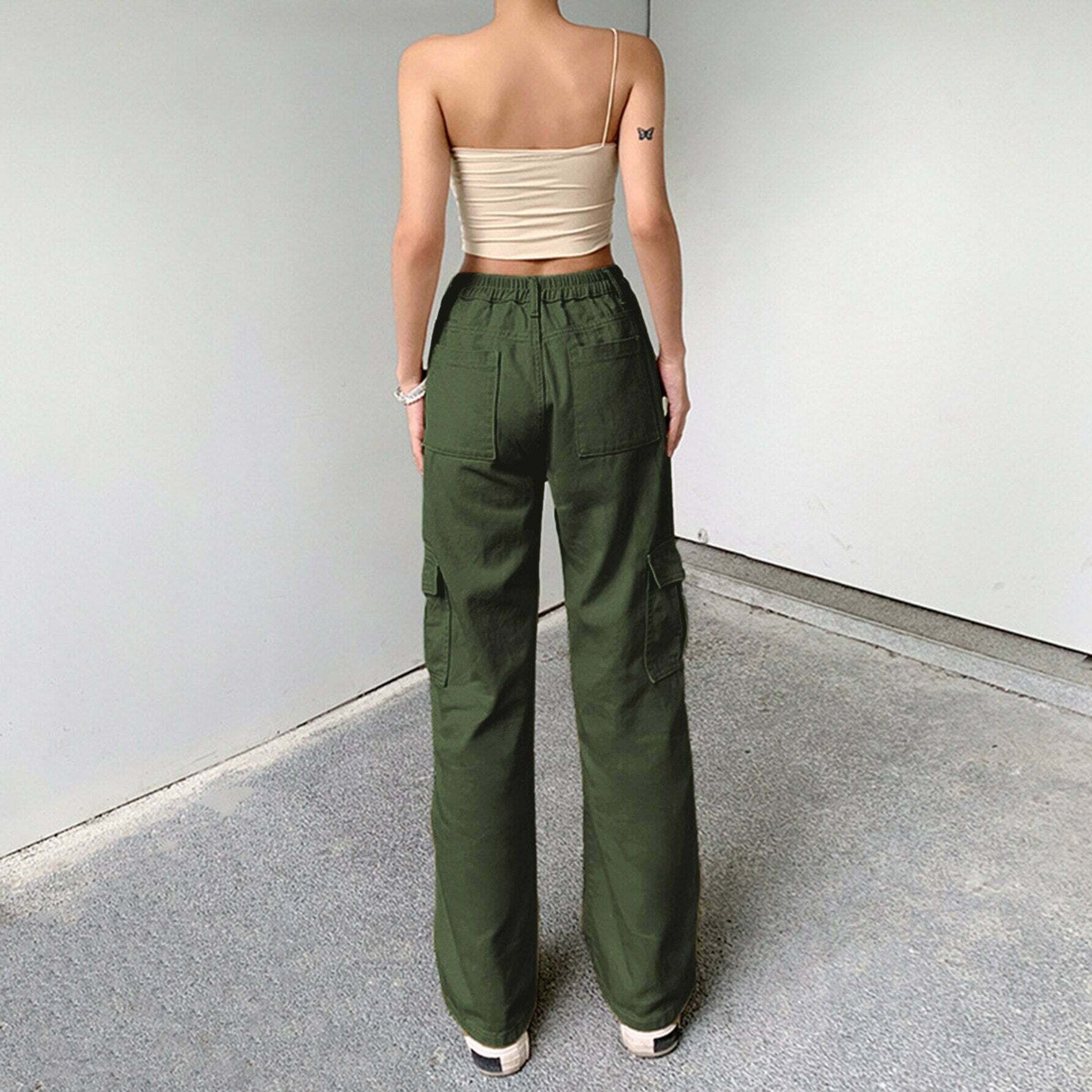 Nomad Chic Cargo Pant: Y2K Fashion with Coquette Aesthetic, Grunge Style, and Pastel Goth Vibes