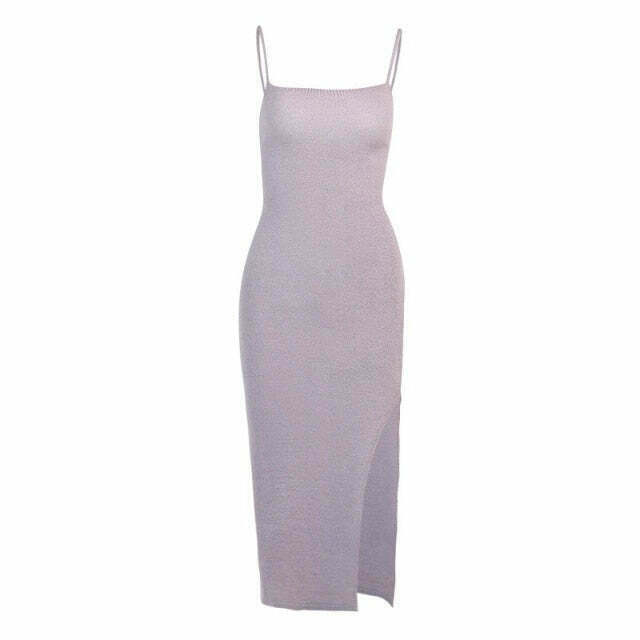 Pastel Colored Backless Knitted Dress for Y2K Fashion Enthusiasts