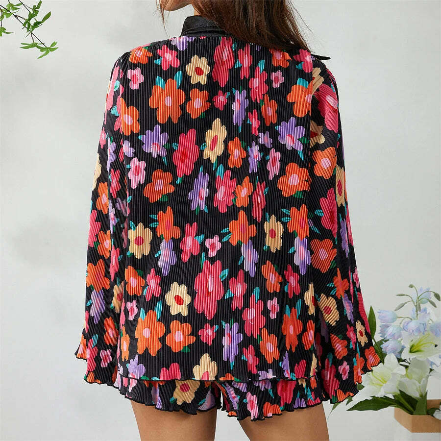 Patterned Paradise Twinset - Y2K Fashion Coquette Aesthetic Grunge Style Cute Tops Past
