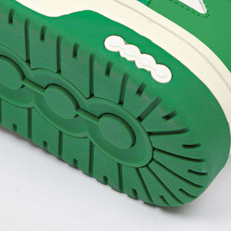 Phat Lace Sneakers - Cloud White/Black, Y2K Aesthetic Shoes for Women, Grunge Style Footwear
