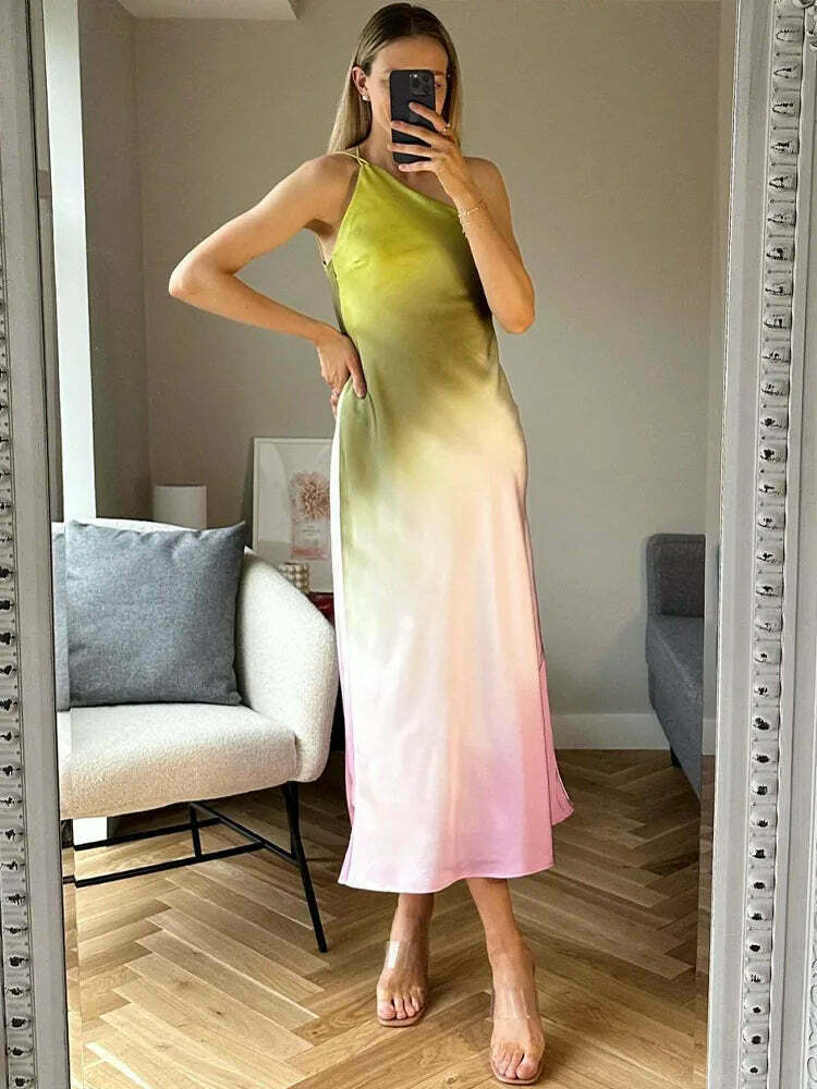 Radiant Asymmetric Glam Off Shoulder Dress - Y2K Fashion Statement for Women