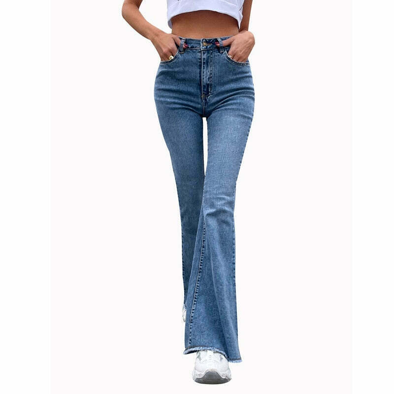 Radiant Ripple Jeans: Y2K Fashion Staple with a Coquette Aesthetic Twist