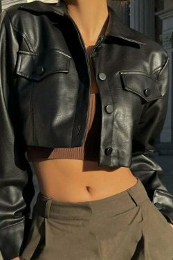 Raven's Edge Cropped Jacket - Y2K Fashion Statement with Coquette Aesthetic and Grunge Style