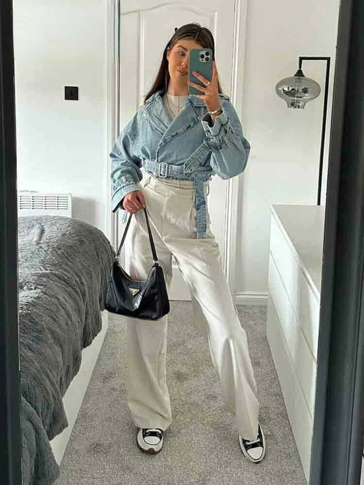 Rebel Rhythm Distressed Cropped Denim Jacket - Y2K Fashion Statement Piece