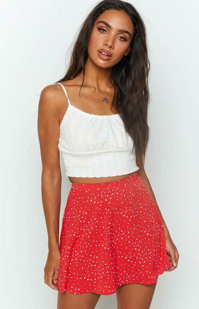 Red Rush Printed Mini Skirt - Y2K Fashion Statement with Coquette Aesthetic and Grunge Style