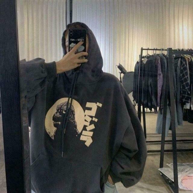 Retro Godzilla Hoodie - Y2K Fashion Statement with a Coquette Aesthetic Twist