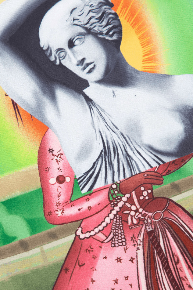 Retro Statue Print Tank Top for Women - Y2K Fashion Aesthetic with Coquette and Grunge Style